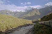 Urubamba valley, crossed by the Cusco Machupicchu railway 